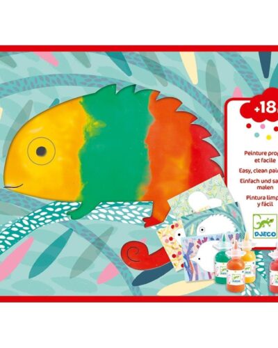 Djeco Ζωγραφική με δακτυλομπογιές Χαμαιλέων και Ζωάκια
