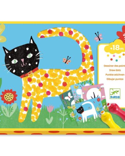 Djeco Ζωγραφική με μαρκαδόρους με αφρώδη μύτη Γατούλα