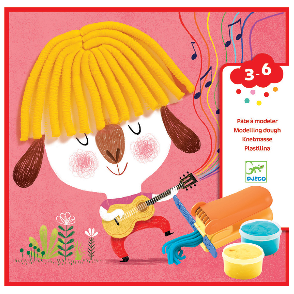 Djeco Χειροτεχνία με πλαστοζυμαράκι Χτενίσματα Μαλλιών