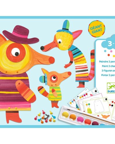 Djeco σετ ζωγραφικής Η οικογένεια της αλεπούς