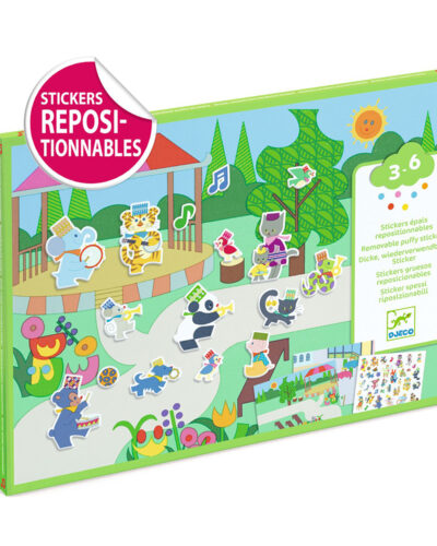 Djeco δημιουργώ εικόνες με αυτοκόλλητα επαναχρησιμοποιούμενα