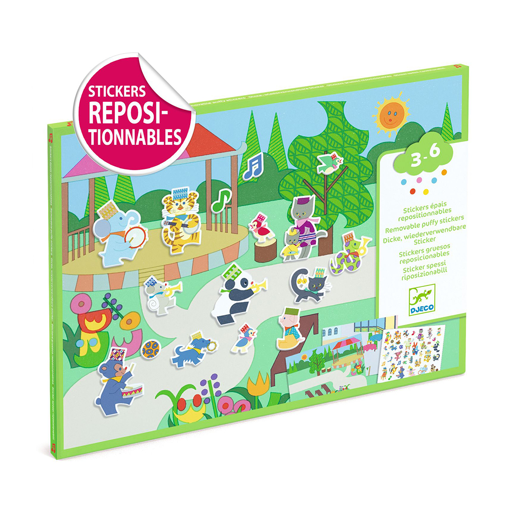 Djeco δημιουργώ εικόνες με αυτοκόλλητα επαναχρησιμοποιούμενα