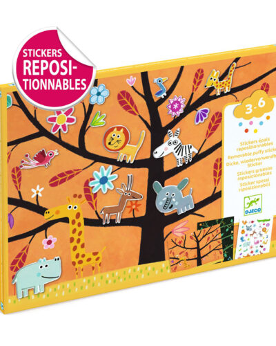 Djeco δημιουργώ εικόνες με αυτοκόλλητα επαναχρησιμοποιούμενα