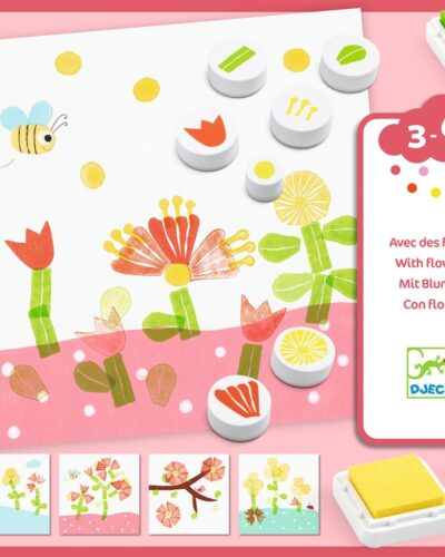 Djeco Ζωγραφική με στάμπες Λουλούδια