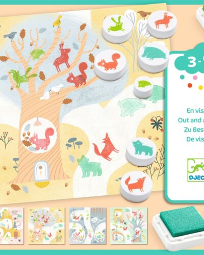 Djeco Ζωγραφική με στάμπες Ζωάκια