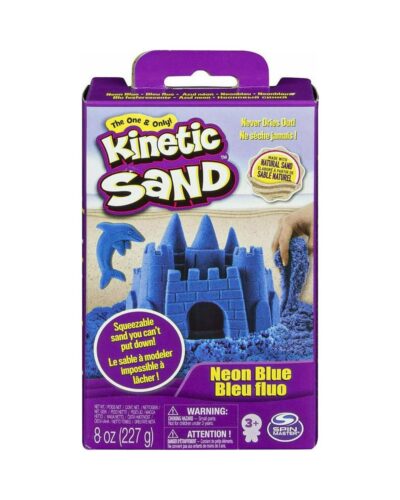 Spin Master Kinetic Sand - Neon Blue Basic Sand 8oz box (20149738)