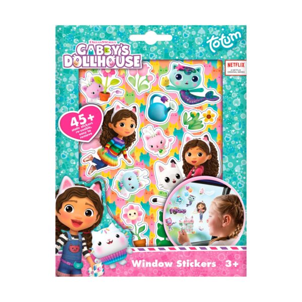 Totum: Gabby's Dollhouse   Σετ Δημιουργίας & Αυτοκόλλητα   Window Stickers (Παραθύρου)