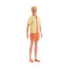 Mattel Barbie: Style – Ken Fashionistas Doll with Blond ID Hair, Yellow Polka-Dot Board Shorts with Yellow &White Striped Shirt #252 (JJN66)