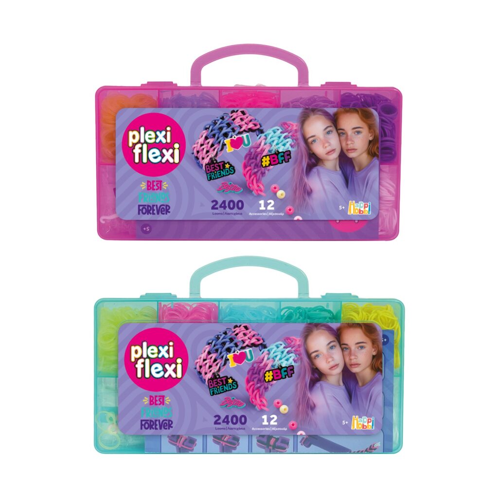 AS HappiHobbi: Plexi Flexi - Best Friends Forever - 2400 Looms & 12 Accessories (1080-25580)