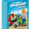 Playmobil Μαμά με Δίδυμα & Καροτσάκι (5573)
