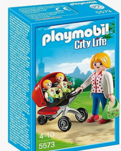 Playmobil Μαμά με Δίδυμα & Καροτσάκι (5573)
