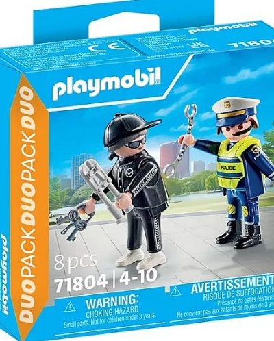 Playmobil DuoPack Αστυνόμος & Διαρρήκτης (71804)