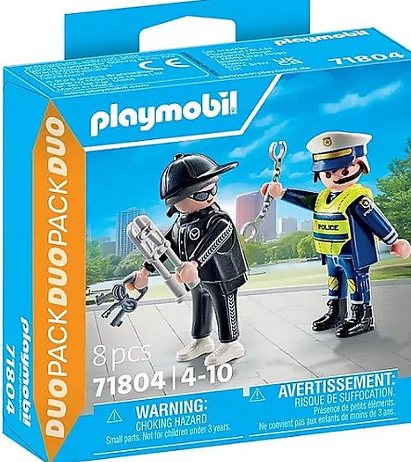 Playmobil DuoPack Αστυνόμος & Διαρρήκτης (71804)