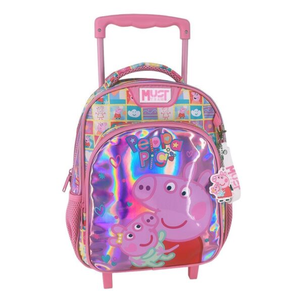 Σχολική Τσάντα Τρόλεϊ Νηπίου Peppa Pig Smile Play Jump Must Team 2 Θήκες Σχολική Τσάντα Τρόλεϊ Νηπίου Peppa Pig Smile Play Jump Must Team 2 Θήκες