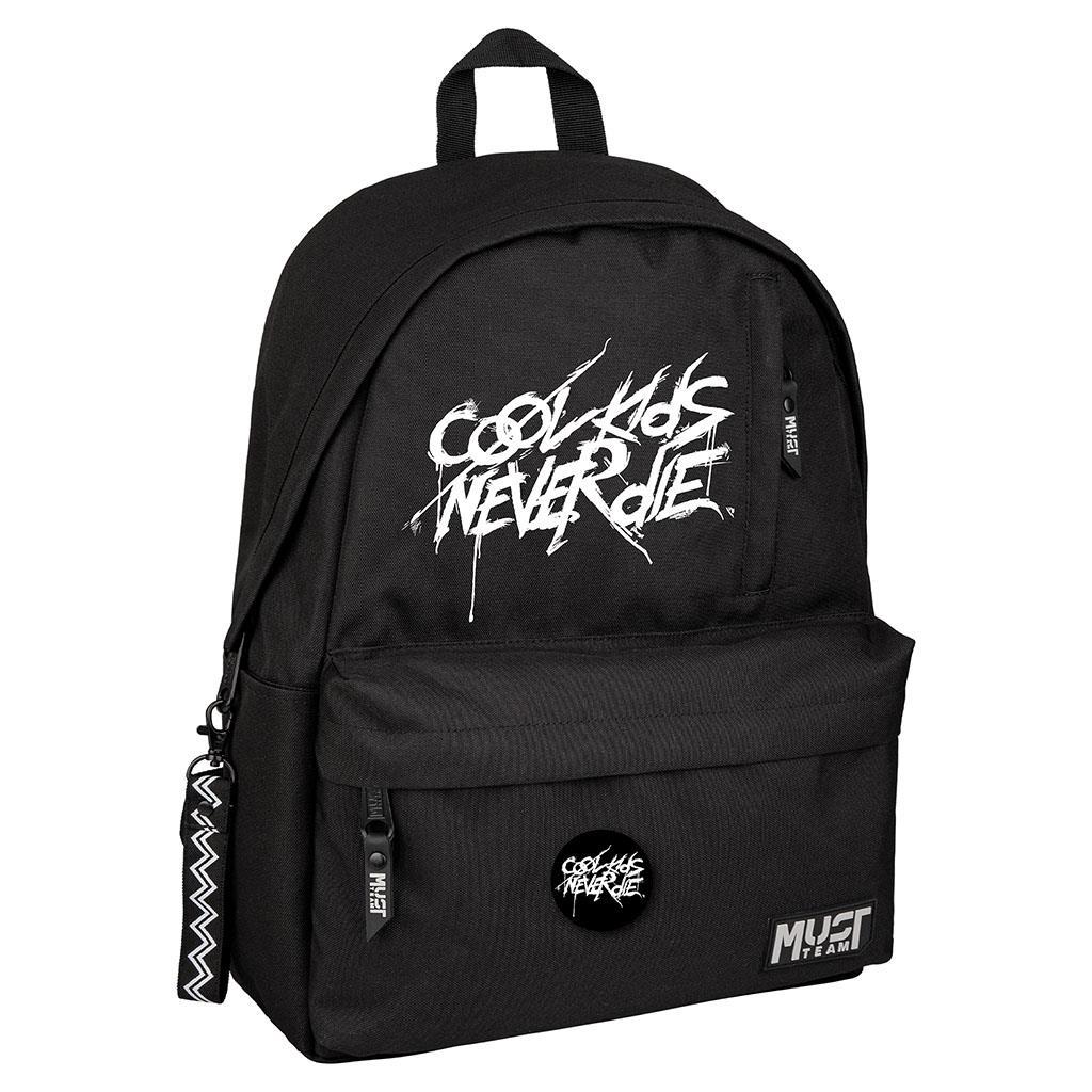 Τσαντα Πλατης Cool Kids Never Die Must Team με 1 Κεντρική Θήκη