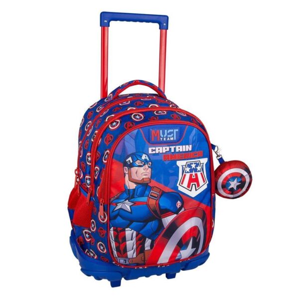 Σχολική Τσάντα Τρόλεϊ Δημοτικού Avengers Captain America Must Team 3 Θήκες Σχολική Τσάντα Τρόλεϊ Δημοτικού Avengers Captain America Must Team 3 Θήκες