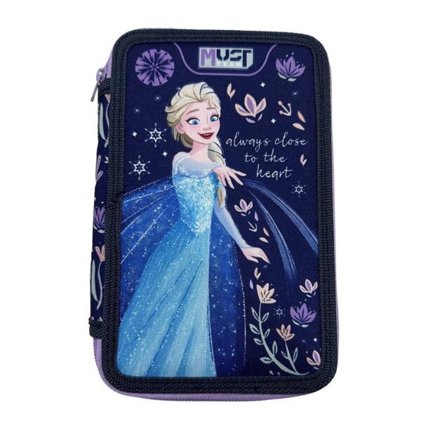 Σχολική Κασετίνα Τριπλή Γεμάτη Disney Frozen Always Close To The Heart Must Team