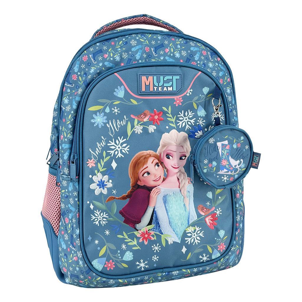 Σχολική Τσάντα Πλάτης Δημοτικού Disney Frozen Blue Must Team 3 Θήκες