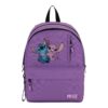 Τσάντα Πλάτης Disney Stitch – Angel Must Team Μωβ Ανοιχτό με Λιλά 2 Κεντρικές Θήκες