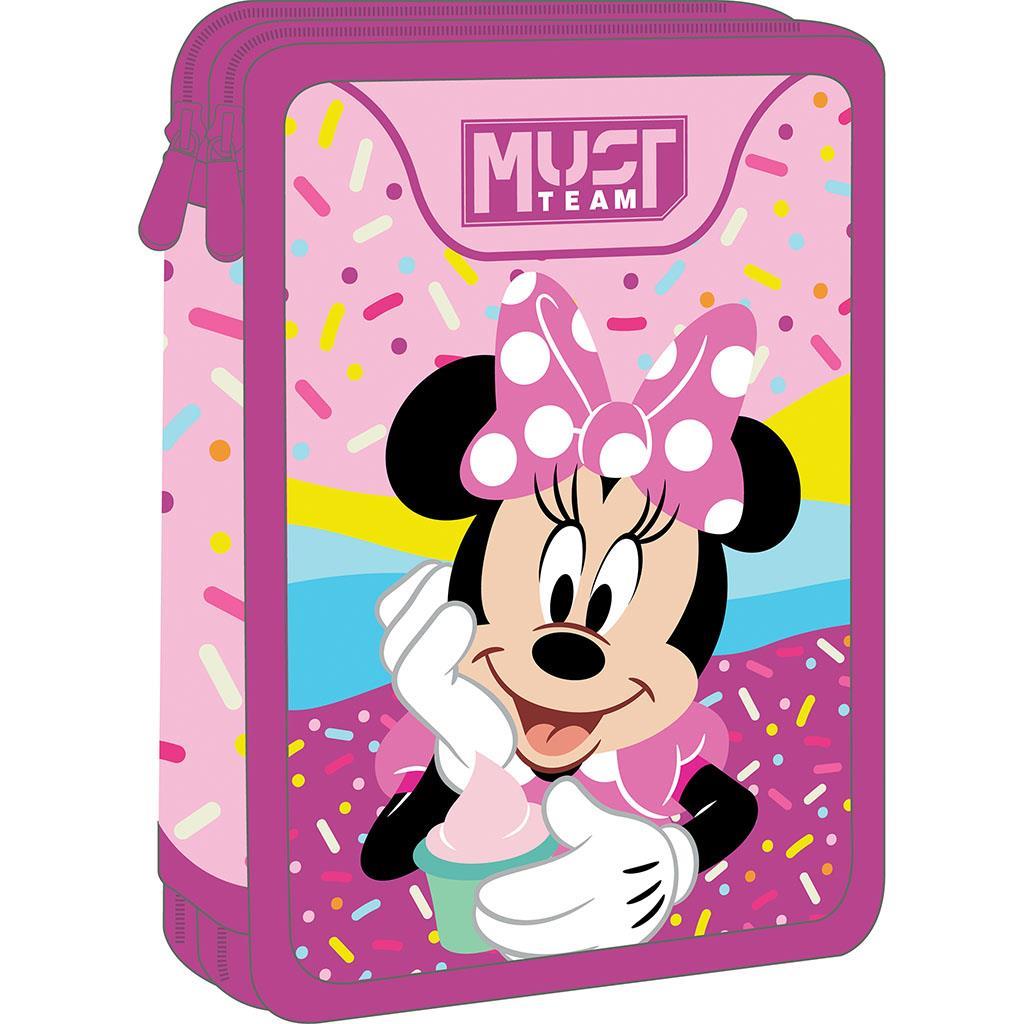 Σχολική Κασετίνα Διπλή Γεμάτη Disney Minnie Mouse Must Team