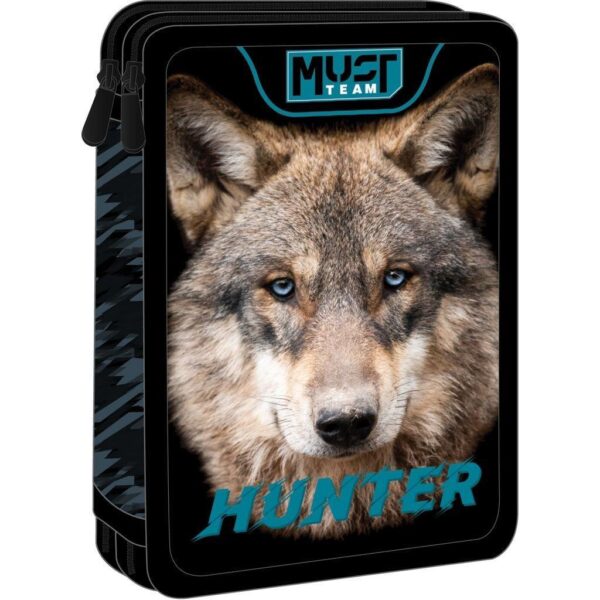 Σχολική Κασετίνα Διπλή Γεμάτη Must Team Wild Wolf