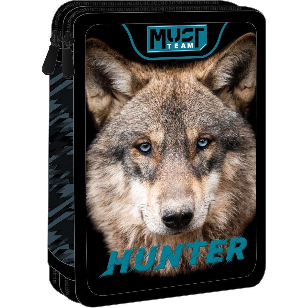Σχολική Κασετίνα Διπλή Γεμάτη Must Team Wild Wolf