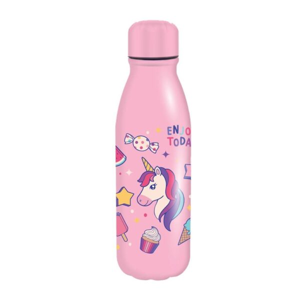 Παγούρι Παιδικό Must 550ml Αλουμινίου με καπάκι 6,6x22 4 Σxέδια   Image 2