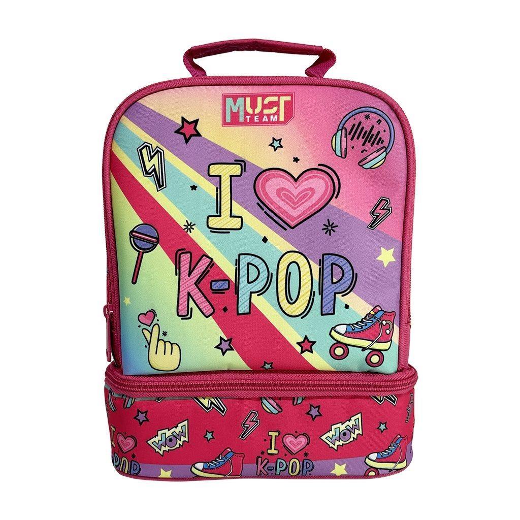Τσαντάκι Φαγητού Ισοθερμικό Must Team Yummy I Love K-Pop 2 Θήκες