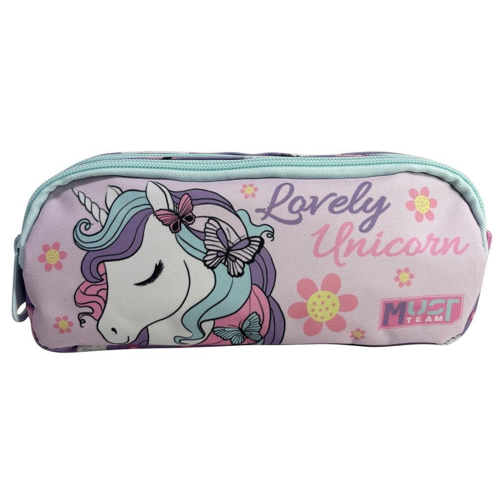 Σχολική Κασετίνα Βαρελάκι Must Team Lovely Unicorn 2 Θήκες