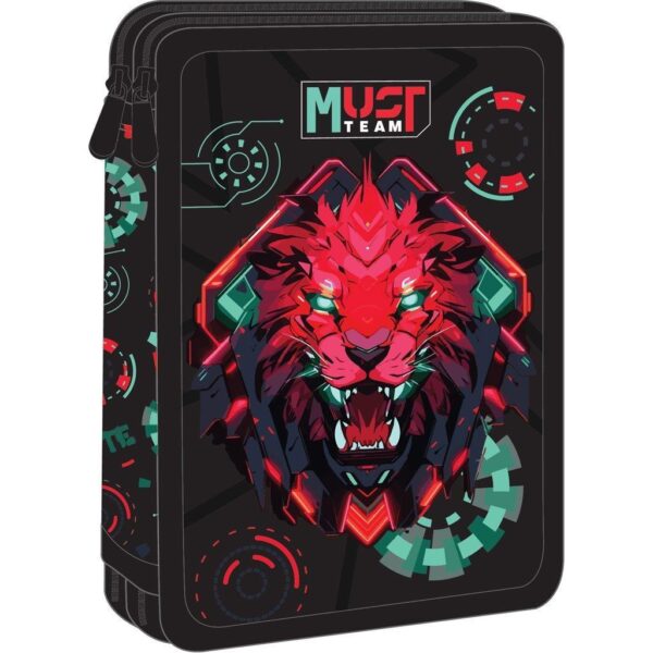 Σχολική Κασετίνα Διπλή Γεμάτη Must Team Lion Byte Σχολική Κασετίνα Διπλή Γεμάτη Must Team Lion Byte