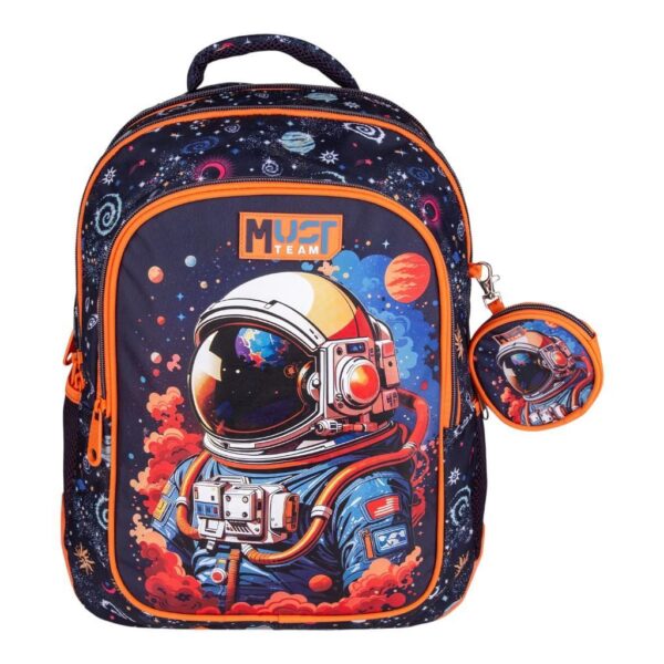 Σχολική Τσάντα Πλάτης Δημοτικού Must Team Astronaut 3 Θήκες