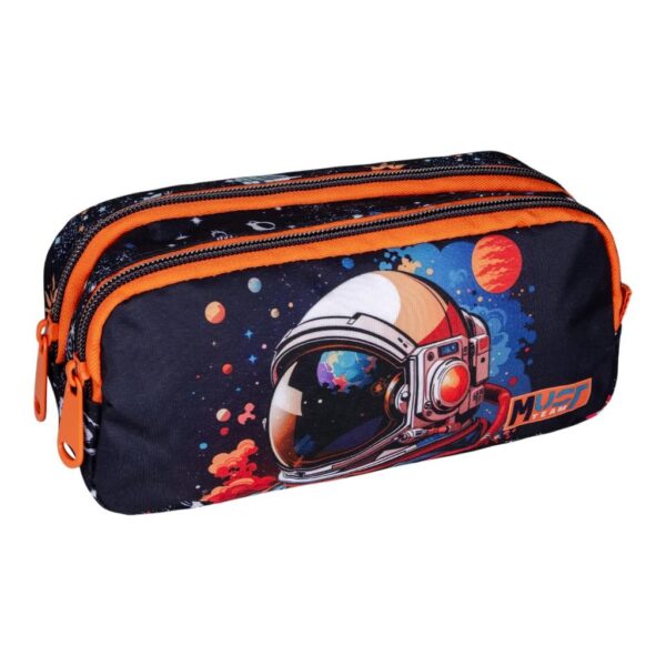 Σχολική Κασετίνα Βαρελάκι Must Team Astronaut 2 Θήκες   Image 2