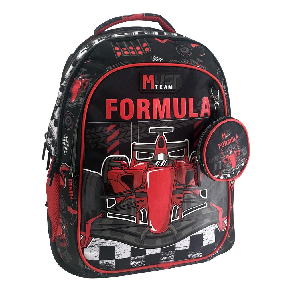 Σχολική Τσάντα Πλάτης Δημοτικού Must Team Formula 3 Θήκες