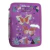 Σχολική Κασετίνα Διπλή Γεμάτη Must Team Butterflies Lilac