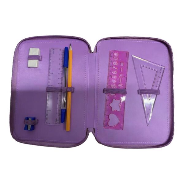 Σχολική Κασετίνα Διπλή Γεμάτη Must Team Butterflies Lilac   Image 3