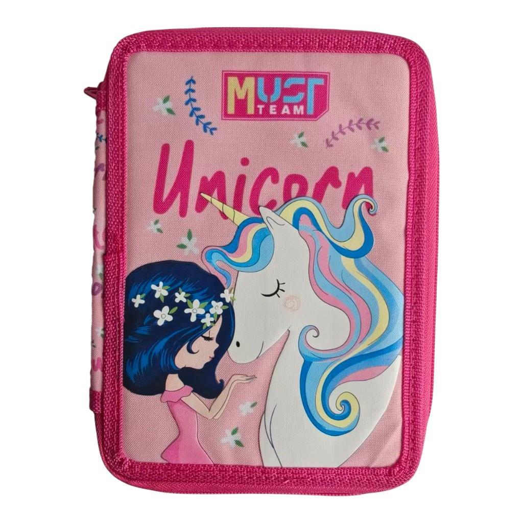 Σχολική Κασετίνα Διπλή Γεμάτη Must Team Girl - Unicorn