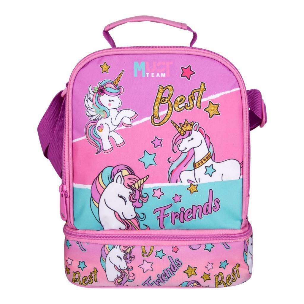 Τσαντάκι Φαγητού Ισοθερμικό Must Team Yummy Unicorn 2 Θήκες