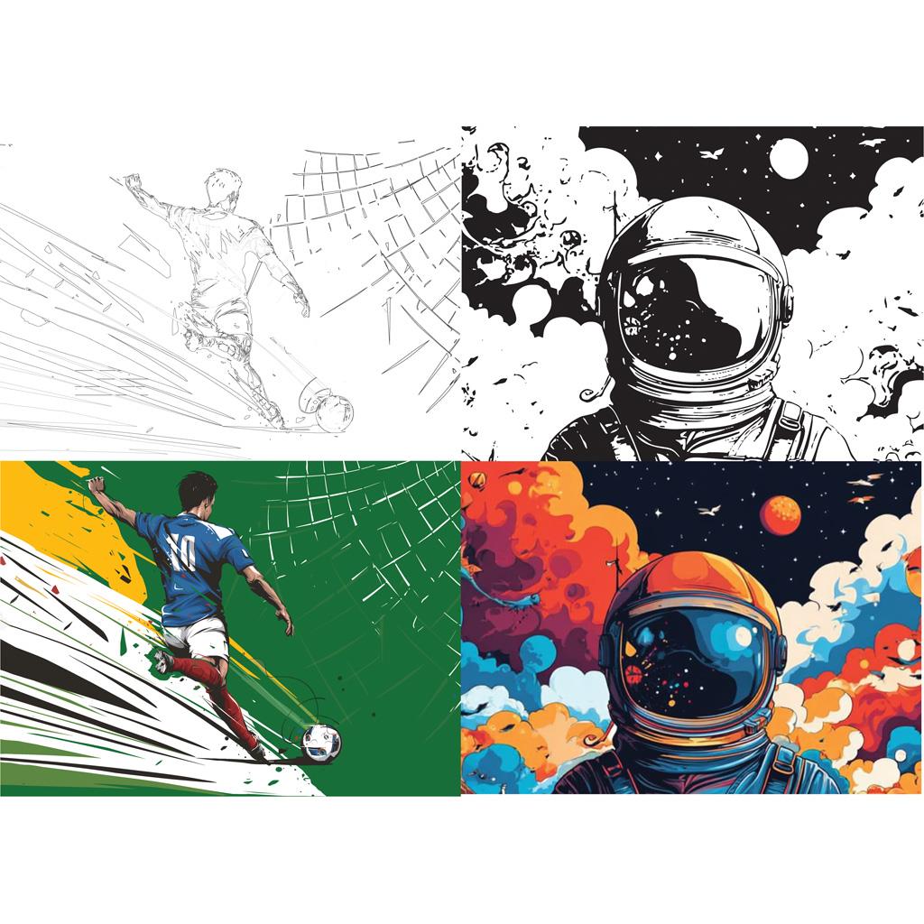 Τετράδιο Καρφίτσα Α4 Must Team Football - Astronaut 40 Φύλλα 2 Σχέδια - Image 3 Τετράδιο Καρφίτσα Α4 Must Team Football Astronaut 40 Φύλλα 2 Σχέδια Image 3