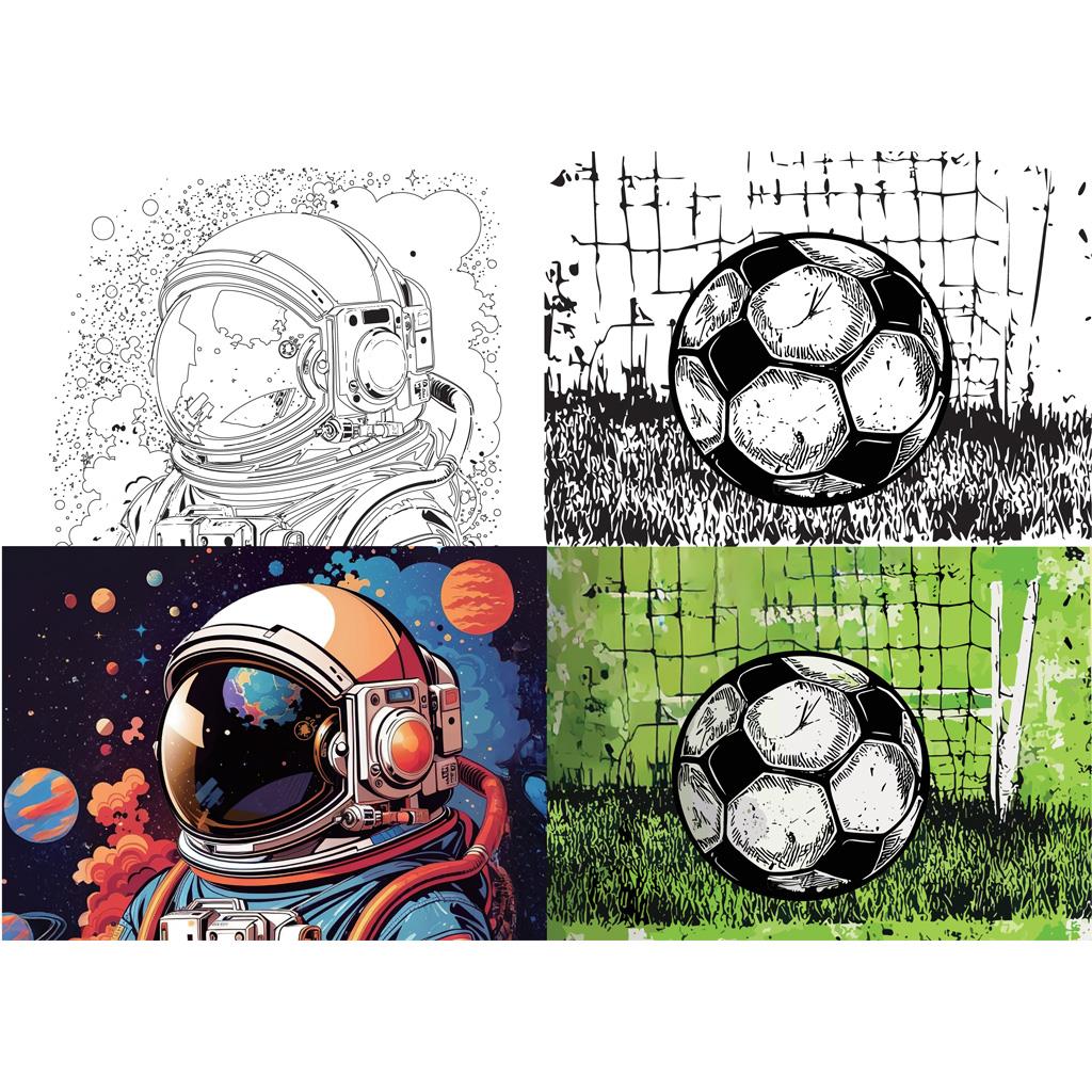 Τετράδιο Καρφίτσα Α4 Must Team Football - Astronaut 40 Φύλλα 2 Σχέδια - Image 4 Τετράδιο Καρφίτσα Α4 Must Team Football Astronaut 40 Φύλλα 2 Σχέδια Image 4