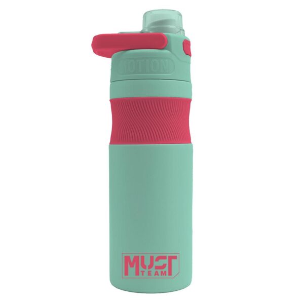 Θερμός Ανοξείδωτο Must Team Μέντα- Ροζ 500 ml με χερούλι στο στόμιο - Image 2 Θερμός Ανοξείδωτο Must Team Μέντα Ροζ 500 ml με χερούλι στο στόμιο Image 2