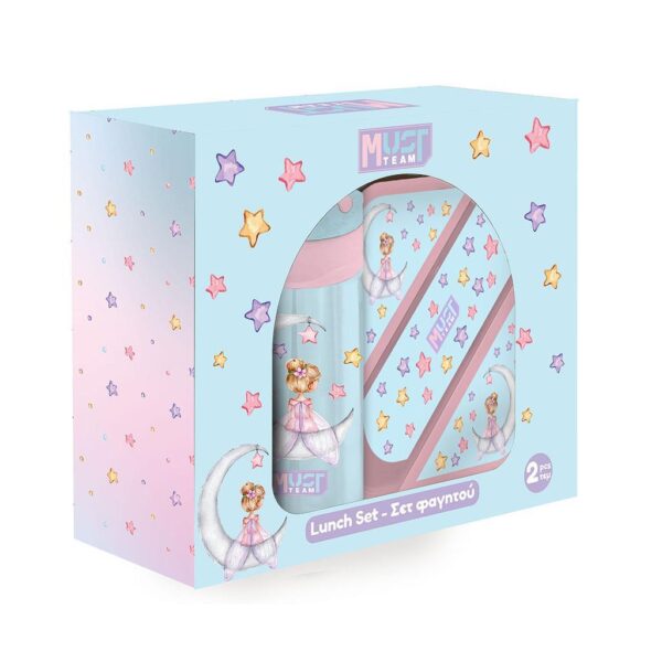 Σετ Φαγητού PP Must Team Night Fairy Φαγητοδοχείο 850ml-Παγούρι PP 400ml Σετ Φαγητού PP Must Team Night Fairy Φαγητοδοχείο 850ml Παγούρι PP 400ml