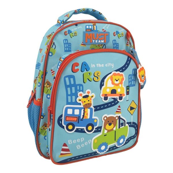 Σχολική Τσάντα Πλάτης Νηπίου Must Team City Cars 2 Θήκες - Image 2 Σχολική Τσάντα Πλάτης Νηπίου Must Team City Cars 2 Θήκες Image 2