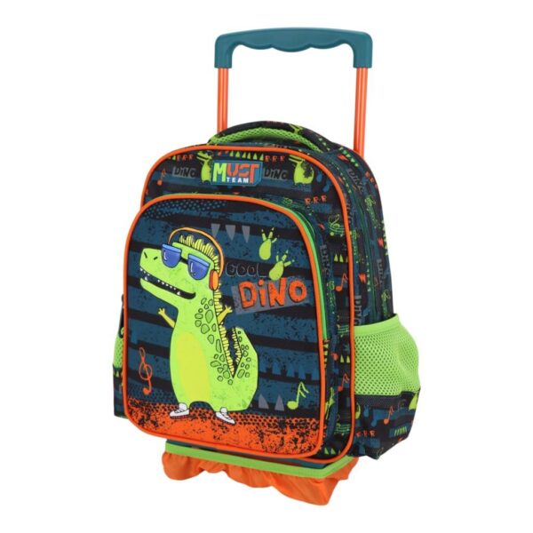 Σχολική Τσάντα Τρόλεϊ Νηπίου Must Team Music Dino 2 Θήκες   Image 3
