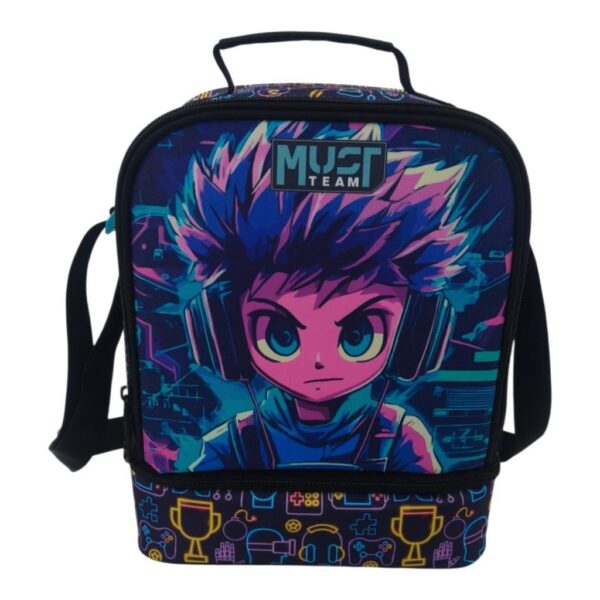 Τσαντάκι Φαγητού Ισοθερμικό Must Team Yummy Anime Boy 2 Θήκες Τσαντάκι Φαγητού Ισοθερμικό Must Team Yummy Anime Boy 2 Θήκες