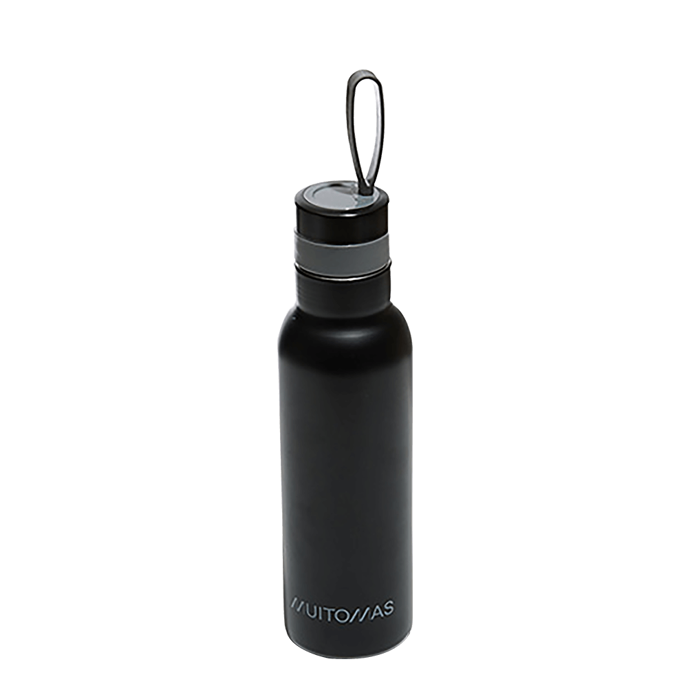 Muitomas Θερμός Παγούρι Ατσάλινο 500ml - Μαύρο