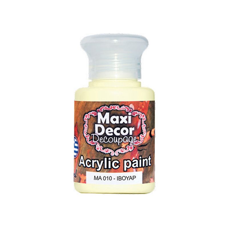 MAXI COLOR Ακρυλικό Χρώμα Ma-010 60Ml Ιβουάρ