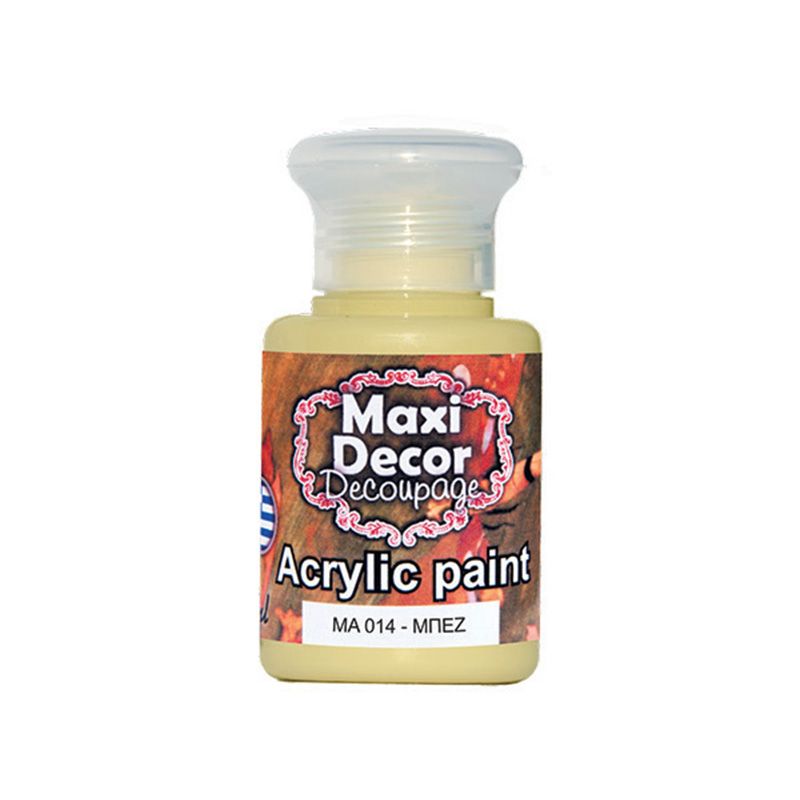 MAXI COLOR Ακρυλικό Χρώμα Ma-014 60Ml Μπέζ