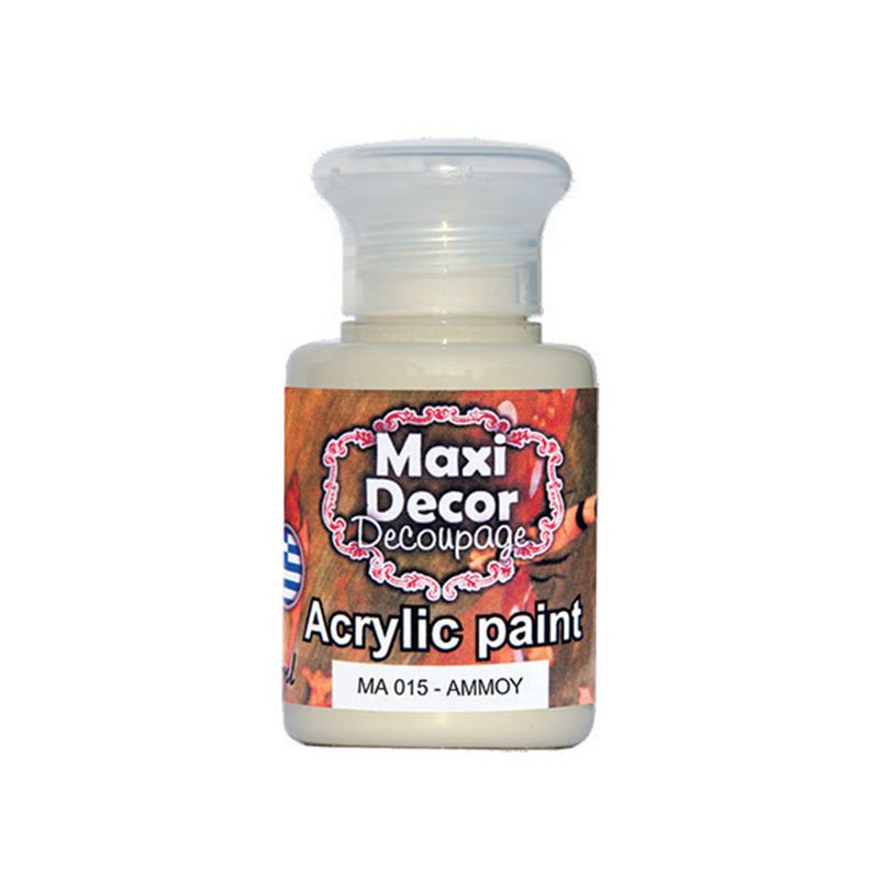 MAXI COLOR Ακρυλικό Χρώμα Ma-015 60Ml Άμμου