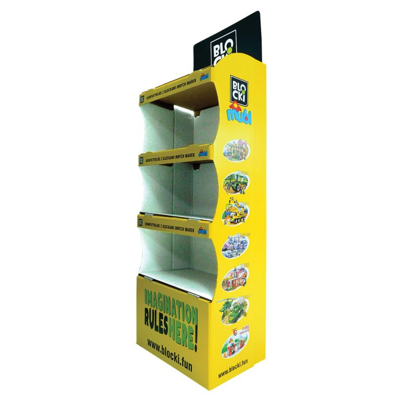 BLOCKI Στάντ Χάρτινο Δαπέδου 60X40X180Y N.4 Kbs001