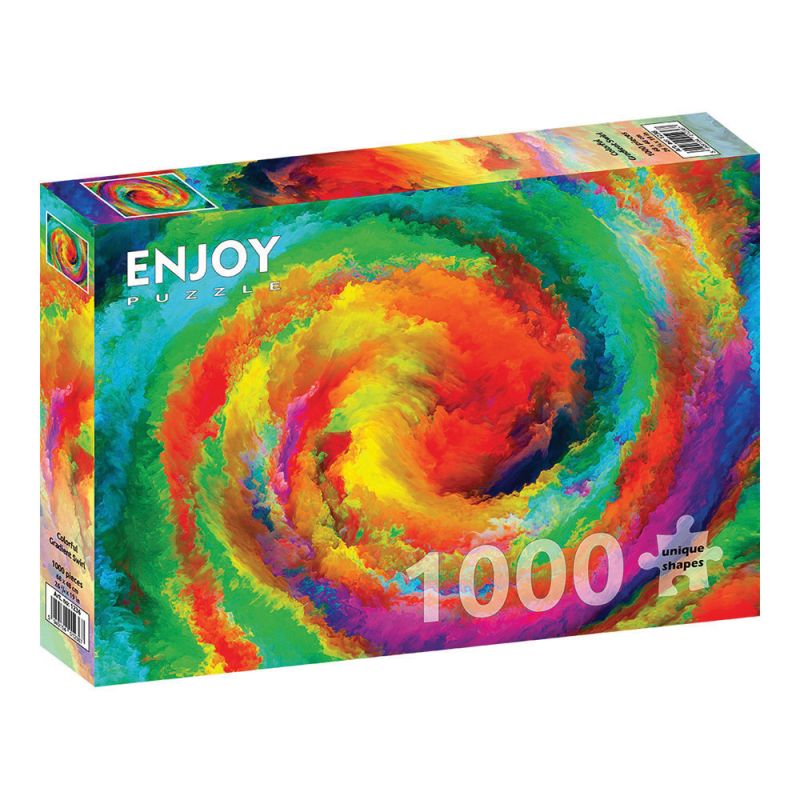 ENJOY -Πάζλ Abstract Πολύχρωμος Στροβιλισμός 1000 Τεμ Νο 1236